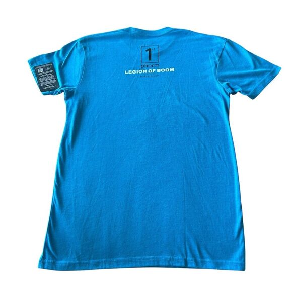 1st Phorm Unisex S Short Sleeve Elemental Graphic Tee Shirt Bright Blue Pump New - Picture 2 of 5